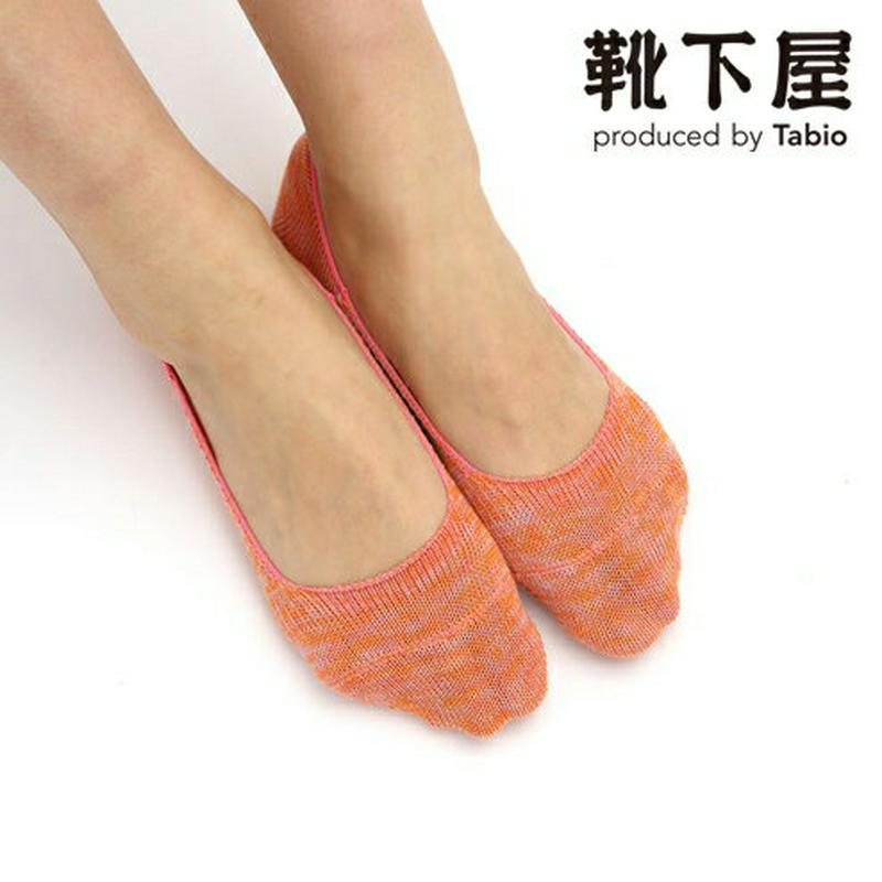 【全品送料無料～6/26 09:59迄】【あす楽】【公式 Tabio】 ミックスカラー カバーソックス / 靴下屋 靴下 タビオ くつ下 フットカバー 4色カラ―ミックス カジュアルなレディース 黒 日本製
