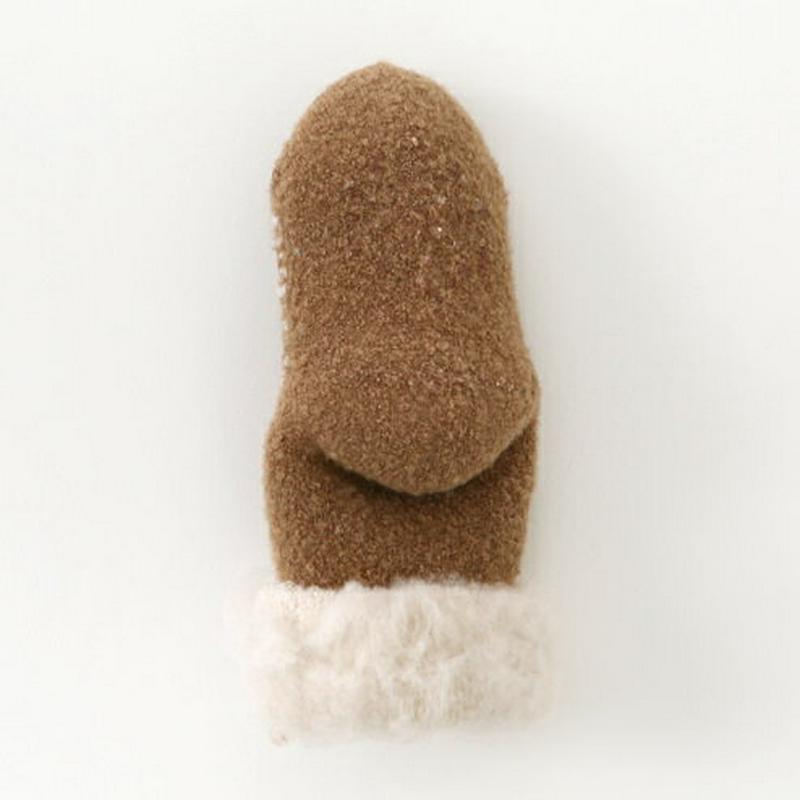 【あす楽】【公式 靴下屋】 ベビー 裏起毛ホイップムートン風 9～12cm / 靴下屋 靴下 タビオ Tabio くつ下 ベビー ショート 子供 子供用靴下 出産祝い 日本製