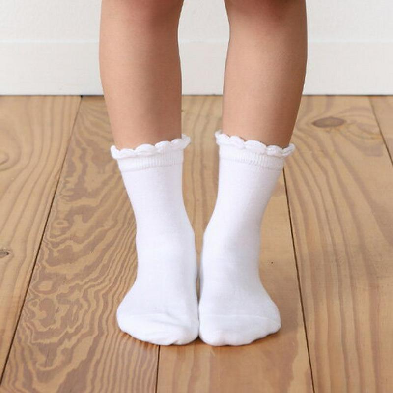 【あす楽】【靴下屋】 キッズ無地フリルショートソックス13〜15cm コン 紺 ネイビー / 靴下 タビオ Tabio くつ下 キッズ 子供 子供用靴下 日本製 ¬¬