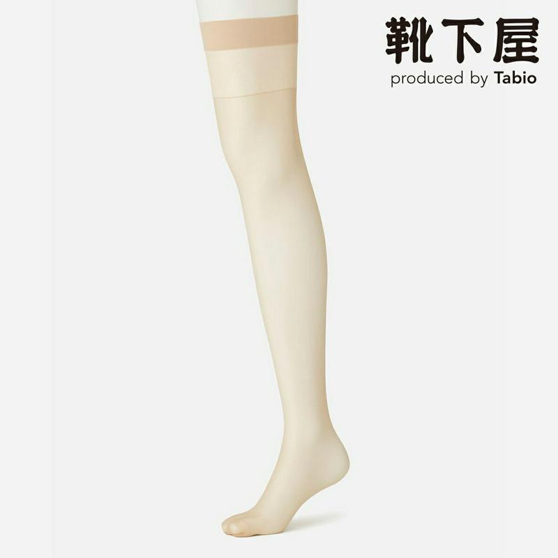 【全品送料無料～6/26 09:59迄】【あす楽】【公式 靴下屋】 美しい素肌感 サイハイソックス / 靴下 タビオ Tabio くつ下 オーバーニー サイハイ ニーハイ レディース 黒 日本製