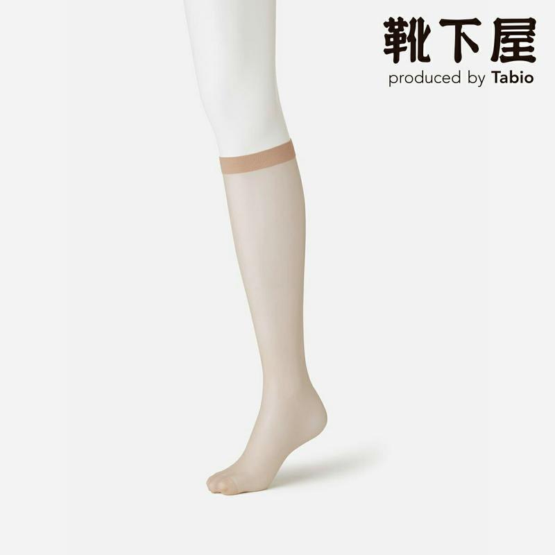 【全品送料無料～6/26 09:59迄】【あす楽】【公式 靴下屋】 美しい素肌感 ハイソックス / 靴下 タビオ Tabio くつ下 ハイ レディース 黒 日本製