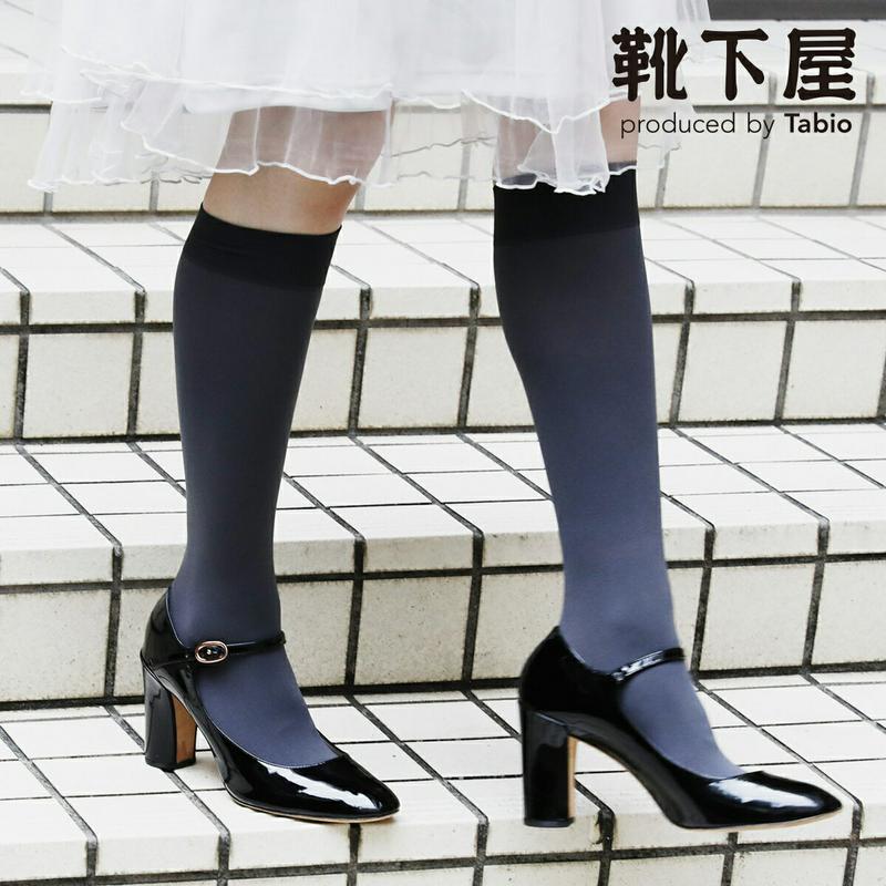 【全品送料無料～6/26 09:59迄】【あす楽】【公式 靴下屋】 60デニールハイソックス / 靴下 タビオ Tabio くつ下 レディース 白 日本製