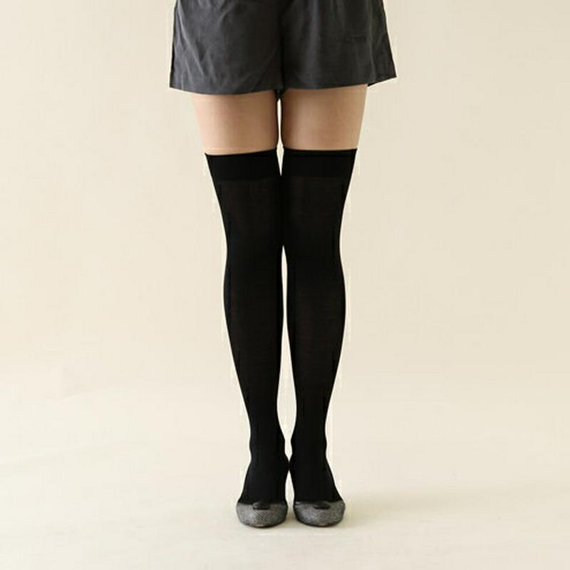 【あす楽】50%OFF【靴下屋】 薄手の無地ニーハイソックス24〜26cm / 靴下 タビオ Tabio くつ下 ニーハイ レディース 日本製 2206sl