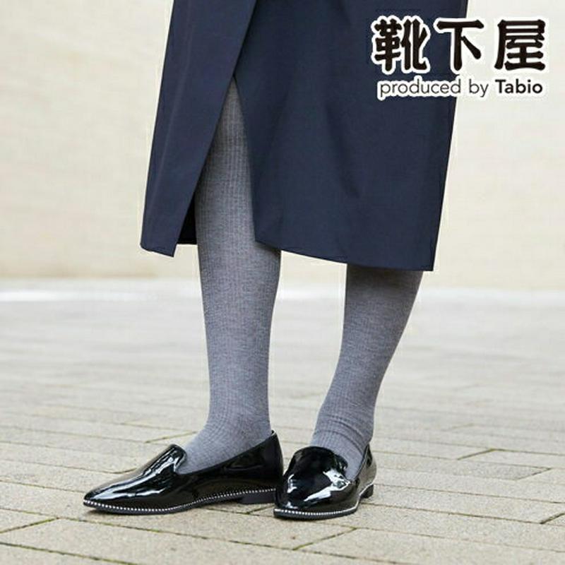 【全品送料無料★〜11/27 23:59迄】【あす楽】【靴下屋】 3×1リブセパレートタイツ / 靴下 タビオ Tabio くつ下 レディース サイハイソックス リブソックス ニーハイ FUDGE 日本製
