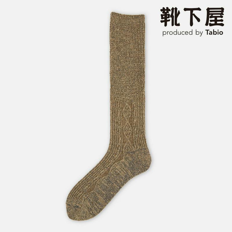 【あす楽】【靴下屋】 2WAY ザックリ多色 ハイソックス / 靴下 タビオ Tabio くつ下 ハイ レディース 日本製 19