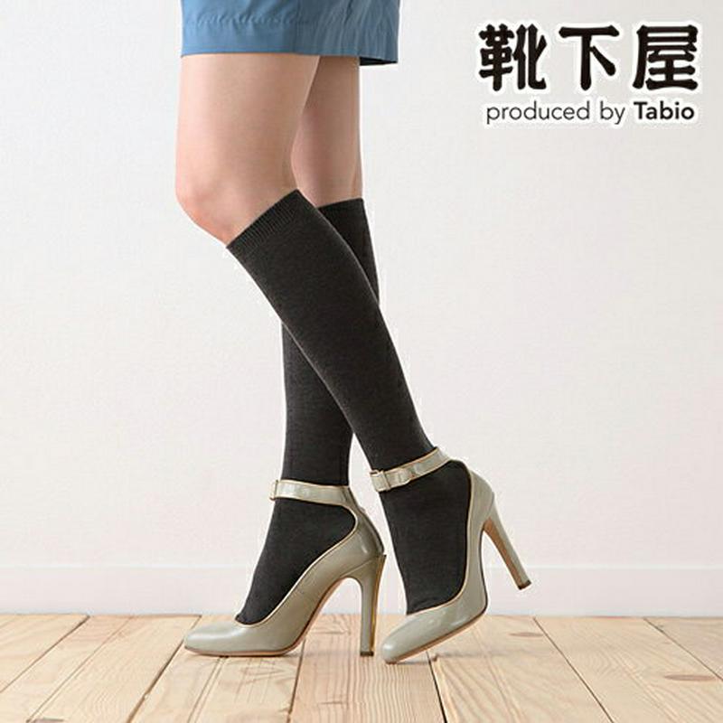 【あす楽】【靴下屋】 コットンブレンドハイソックス24〜26cm / 靴下 タビオ Tabio くつ下 ハイ レディース 日本製