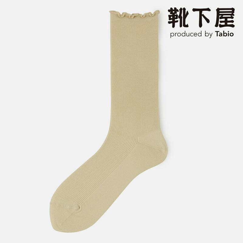 【あす楽】【靴下屋】 ドライナイロン リブ メロウ クルーソックス / 靴下 タビオ Tabio くつ下 クルー レディース 日
