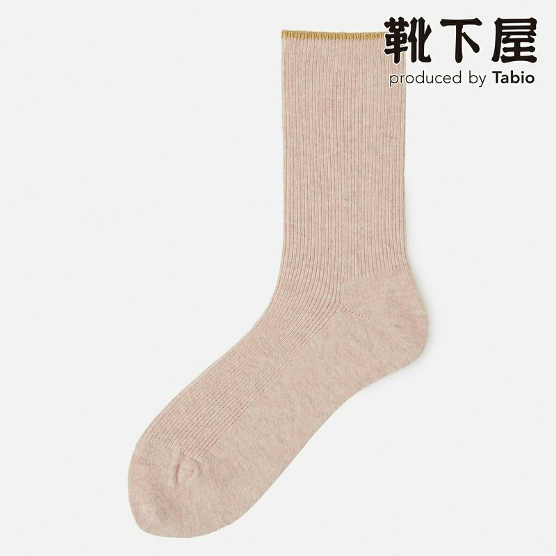 【あす楽】【靴下屋】 アンゴラ混1x1リブルーズソックス / 靴下 タビオ Tabio くつ下 クルー ルーズ レディース 日本