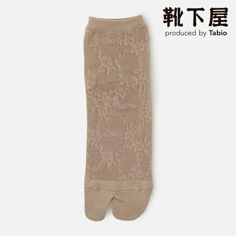 【全品送料無料★〜6/11 23:59迄】【あす楽】【靴下屋】 レース風 メッシュ 足袋 ショートソックス / 靴下 タビオ Tabio くつ下 足袋 たび タビ 足袋靴下 ショート レディース 日本製