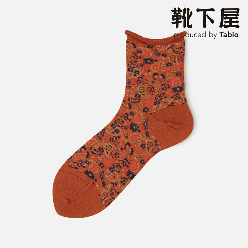 【あす楽】【靴下屋】 ヴィンテージフラワー柄ショートソックス / 靴下 タビオ Tabio くつ下 ショート レディース 日本製