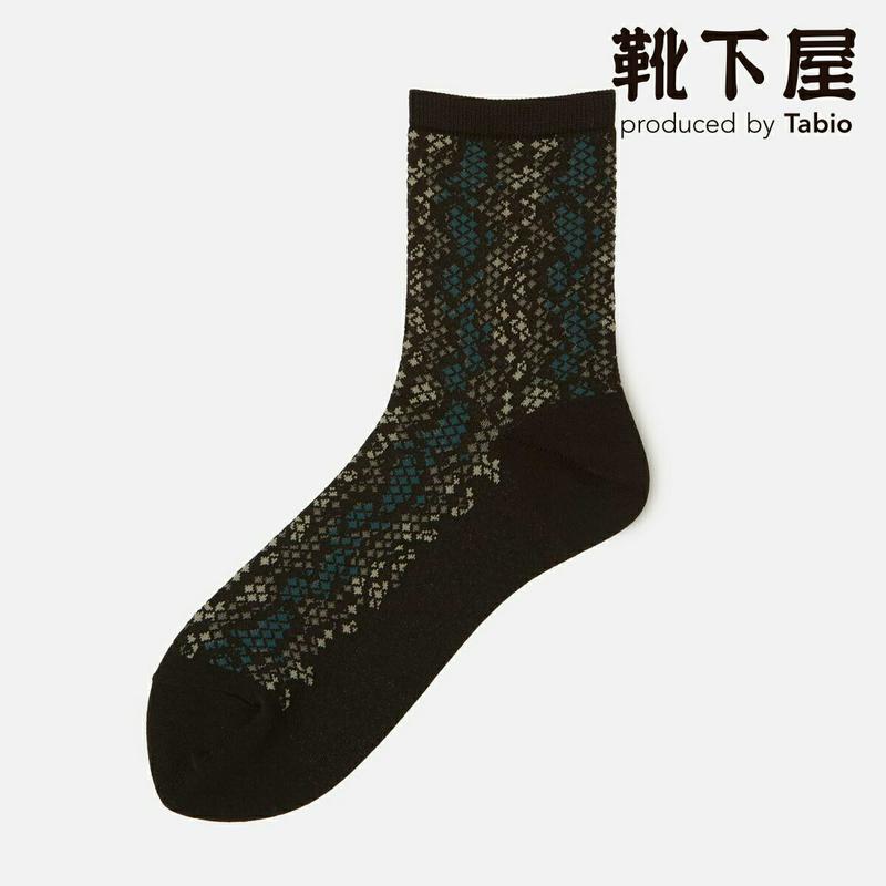 【あす楽】【靴下屋】 パイソン柄ソックス / 靴下 タビオ Tabio くつ下 ショート レディース 日本製 1912ka