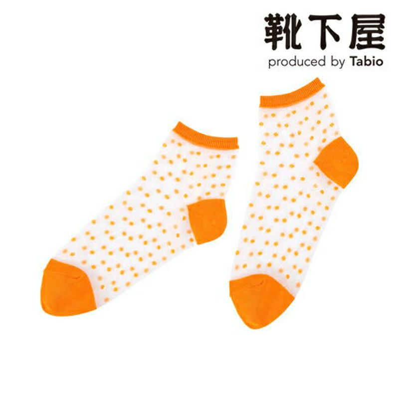 【あす楽】【靴下屋】 チュールドットショートソックス / 靴下 タビオ Tabio くつ下 ショート チュール シースルー レデ