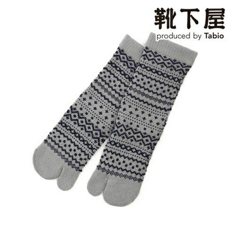 【あす楽】【靴下屋】 ノルディック総柄足袋ソックス / 靴下 タビオ Tabio くつ下 ショート 足袋 たび タビ 足袋靴下 