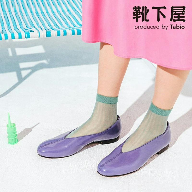 【全品送料無料★〜6/11 23:59迄】【あす楽】【靴下屋】 シアーリブショートソックス / 靴下 タビオ Tabio くつ下 ショート レディース 日本製