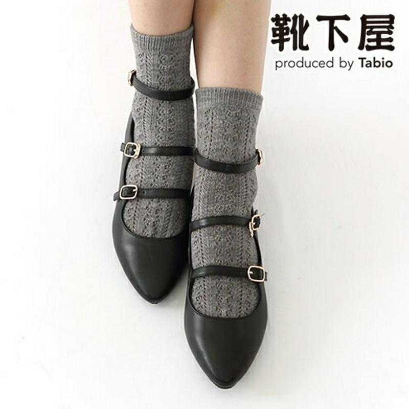 【あす楽】【靴下屋】 毛混イルマックショートソックス 24〜26cm / 靴下 タビオ Tabio くつ下 ショート レディース