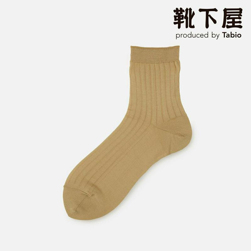 【あす楽】【靴下屋】 ガーゼ調 リブ ショートソックス / 靴下 タビオ Tabio くつ下 ショート レディース 日本製 2206ka