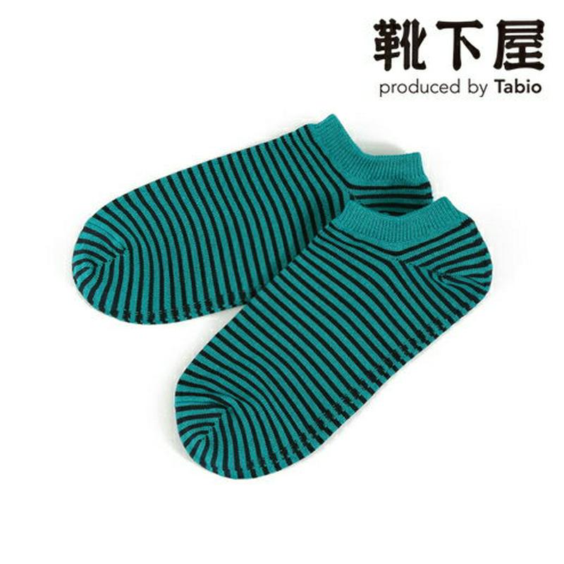 【あす楽】【靴下屋】 デオドラントボーダースニーカーソックス / 靴下 タビオ Tabio くつ下 ショート 消臭靴下 デオドラ