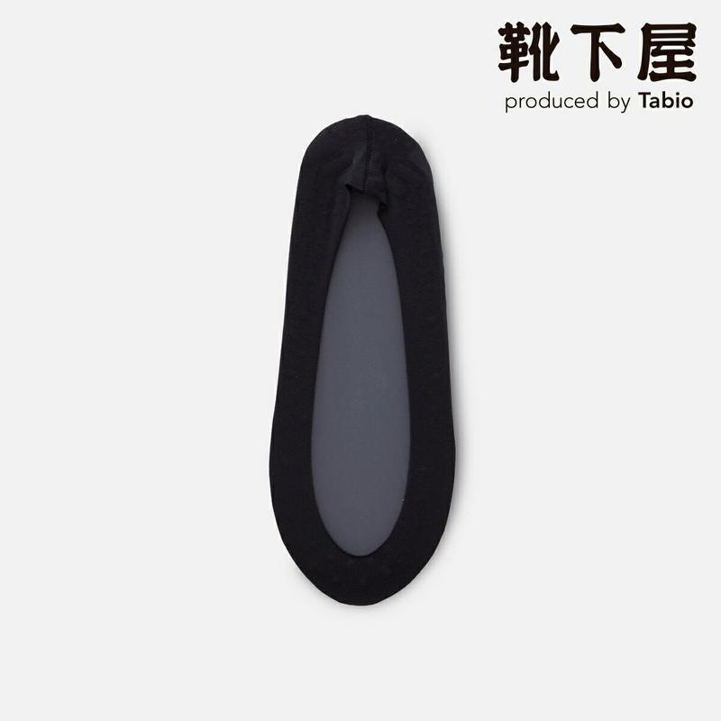 【あす楽】【公式 靴下屋】 ラウンドシリコン フリーカット カバー / 靴下 タビオ Tabio くつ下 カバーソックス フットカバー 脱げない 脱げにくい レディース 黒 日本製