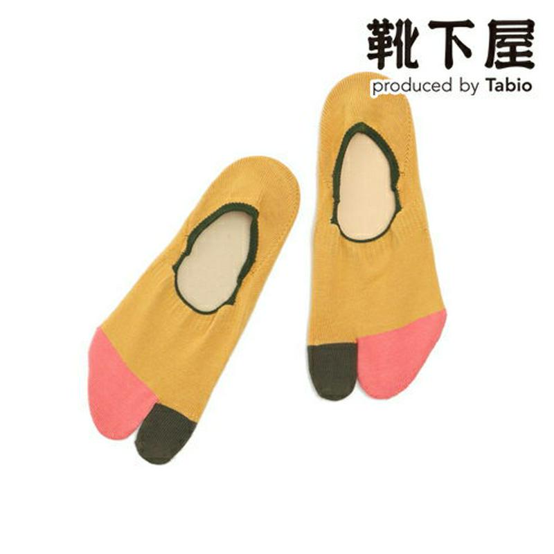 【あす楽】【靴下屋】 指先2色切替足袋カバー / 靴下 タビオ Tabio くつ下 カバー フットカバー 足袋 たび タビ 足袋