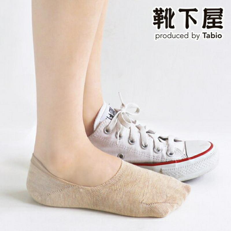 【あす楽】【靴下屋】 メランジロングキープカジュアルカバー / 靴下 タビオ Tabio くつ下 カバー フットカバー レディース 日本製
