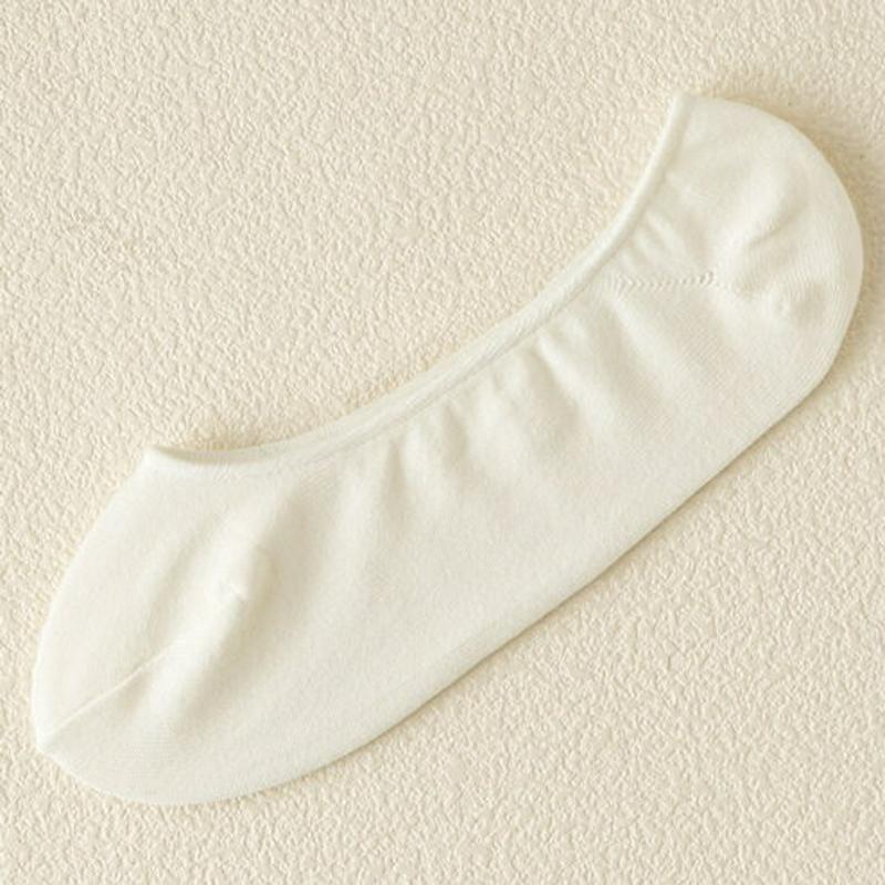 【全品送料無料★〜6/11 23:59迄】【あす楽】【靴下屋】 綿素材の無地カバーソックス 24〜26cm オフホワイト ホワイト 白 / 靴下 タビオ Tabio くつ下 レディース 日本製 ¬