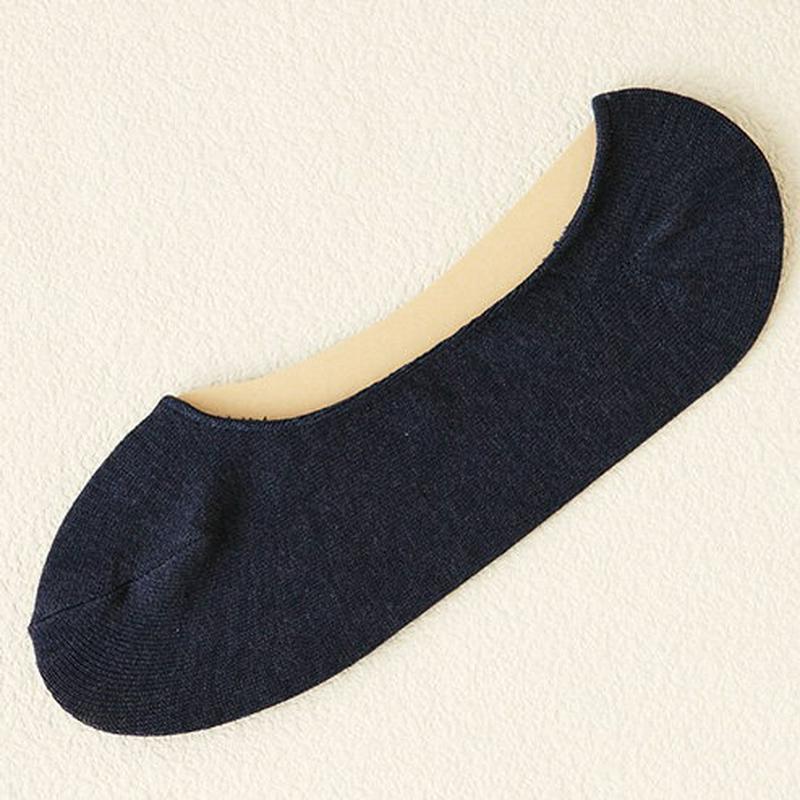 【あす楽】【靴下屋】 綿素材の無地カバーソックス 24〜26cm インディゴブルー ブルー アオ 青 / 靴下 タビオ Tabio くつ下 レディース 日本製 ¬