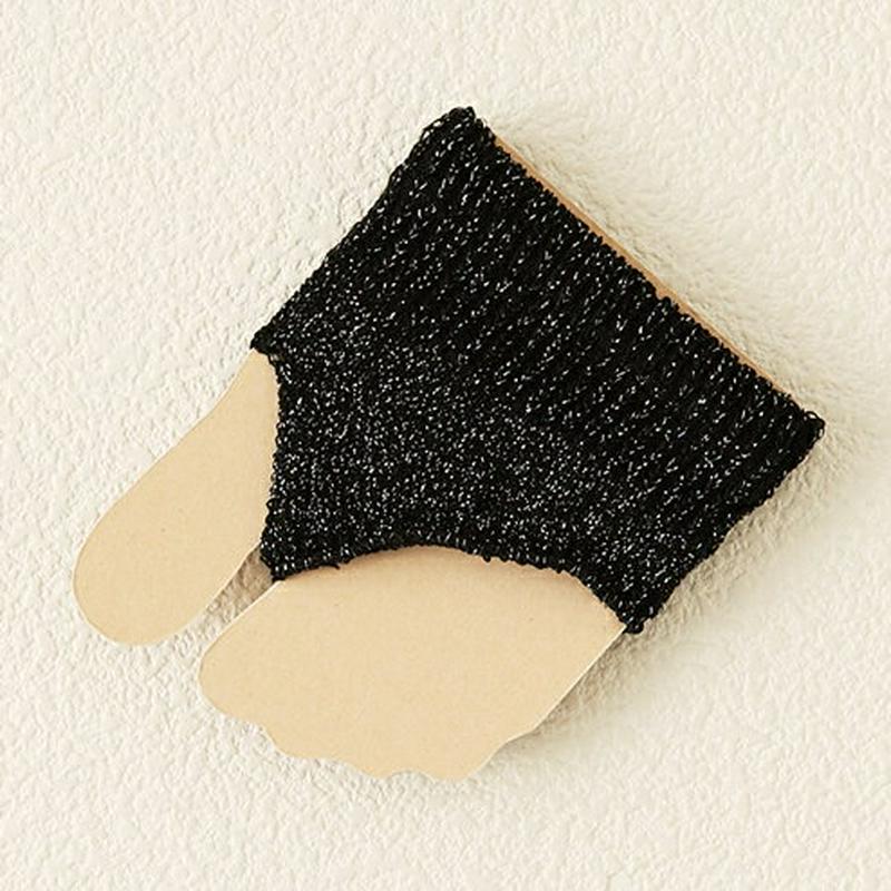【あす楽】【靴下屋】 ラメトングタイプ クロ 黒 ブラック / 靴下 タビオ Tabio くつ下 レディース 日本製 ¬¬