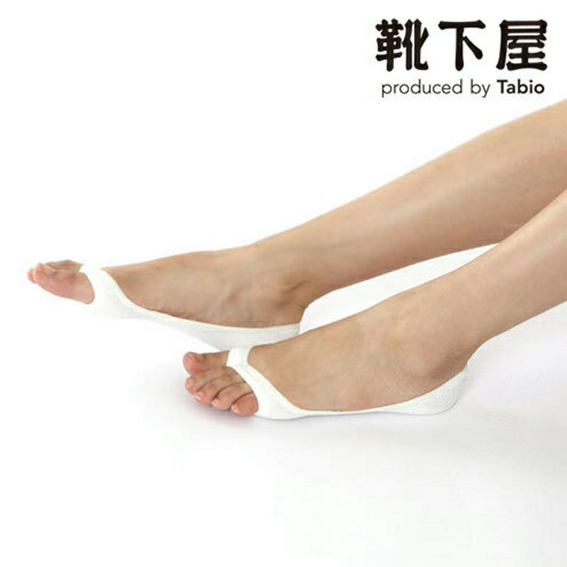 【あす楽】【靴下屋】 ドライなオープントゥトングカバーソックス / 靴下 タビオ Tabio くつ下 レディース フットカバー オープントゥ 日本製 2106ka