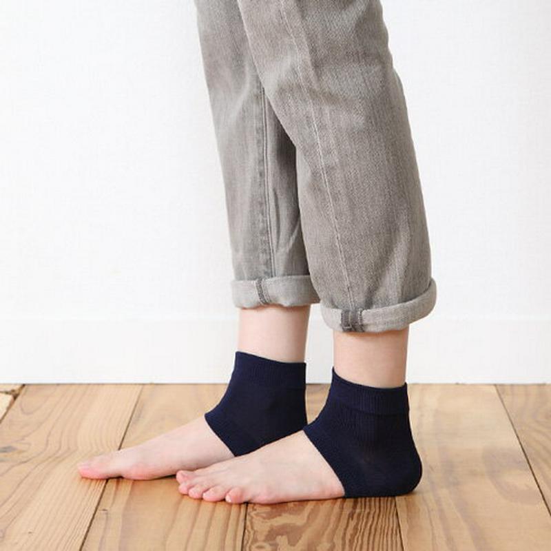 【あす楽】【靴下屋】 トウレスかかとカバー チャコールグレー グレー 灰色 / 靴下 タビオ Tabio くつ下 レディース 日本製 ¬¬