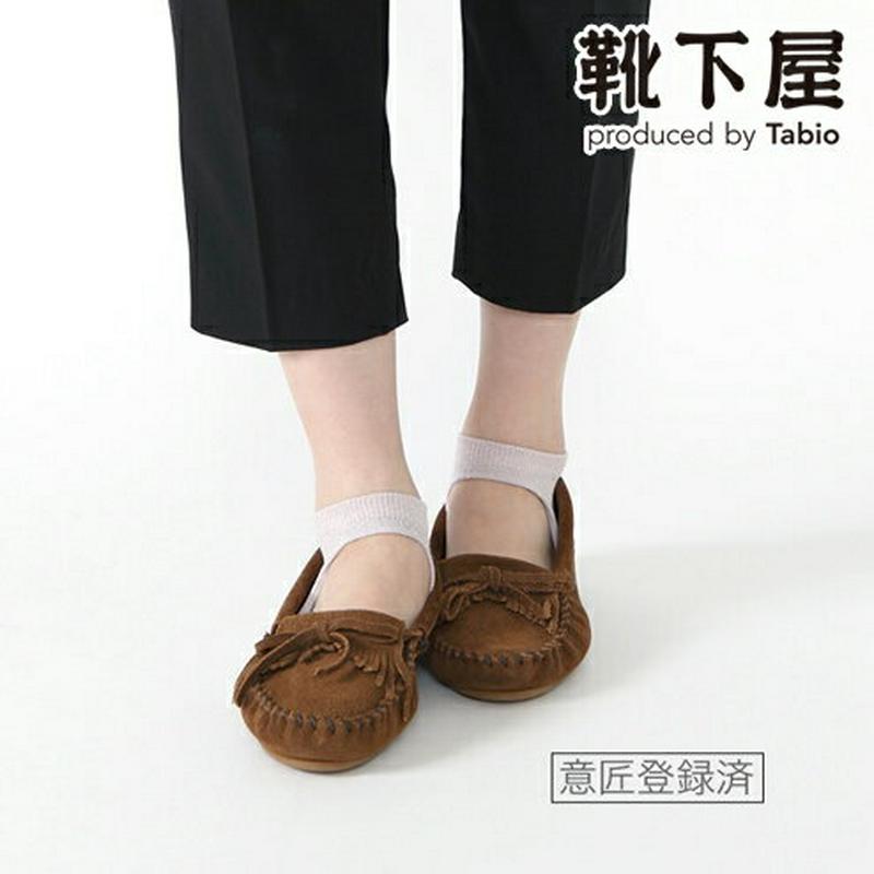 【あす楽】【靴下屋】 ラメサンダル風カバーソックス / 靴下 タビオ Tabio くつ下 レディース フットカバー ストラップ 脱げにくい 日本製 2106sl