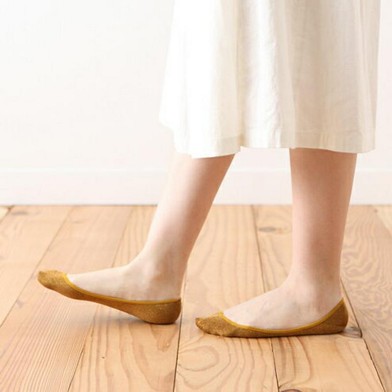 【あす楽】【靴下屋】 ドライなラメカバーソックス22〜24cm コゲチャ ブラウン / 靴下 タビオ Tabio くつ下 レディース 日本製 ¬¬