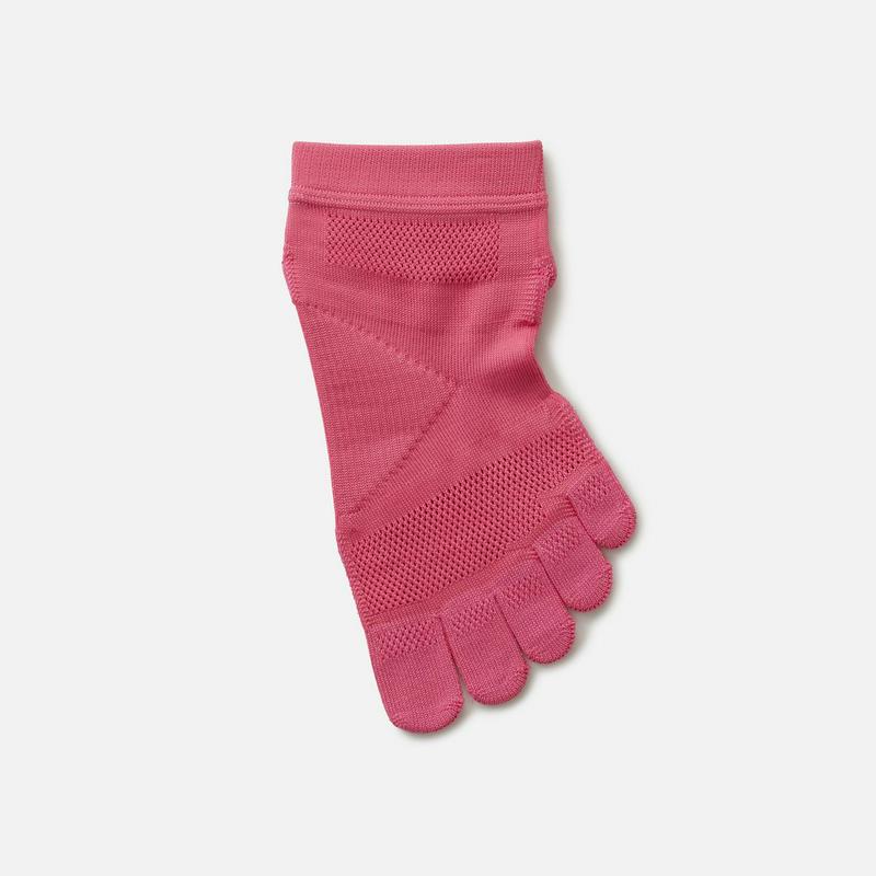 【あす楽】【TABIO SPORTS】 レーシングラン 五本指ソックス オールウェザー ドライ 23.0〜25.0cm ピンク / 靴下屋 靴下 タビオ タビオスポーツ Tabio くつ下 ショート 5本指 五本指 5本指靴下 五本指靴下 5本指ソックス レディース 日本製 ¬¬