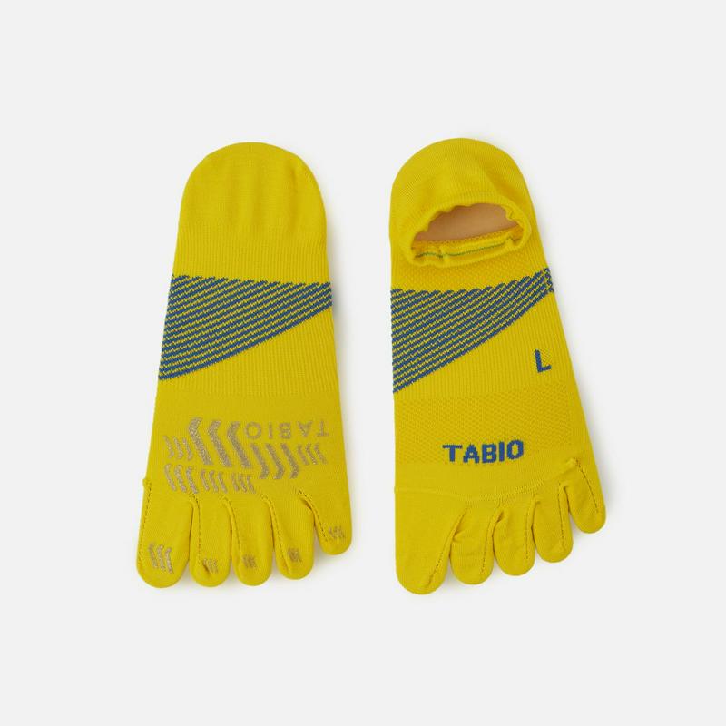 【あす楽】【TABIO SPORTS】 メンズ T&F 五本指ソックス 25〜27cm イエロー / 靴下屋 靴下 タビオ タビオスポーツ くつ下 ショート 陸上 レーシングソックス ランニングソックス 5本指 5本指靴下 五本指靴下 5本指ソックス メンズ 日本製 ¬¬