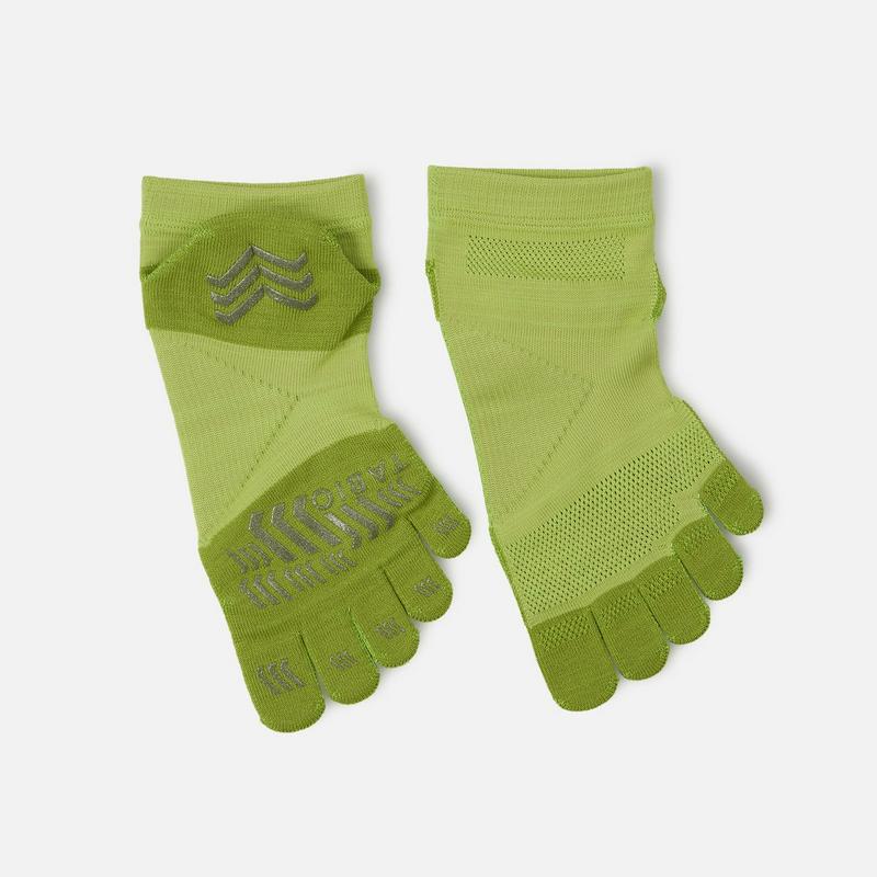 【あす楽】【TABIO SPORTS】 レーシングラン 五本指ソックス オールウェザー ドライ 25.0〜27.0cm キミドリ / 靴下屋 靴下 タビオ タビオスポーツ Tabio くつ下 ショート 5本指 五本指 5本指靴下 五本指靴下 5本指ソックス メンズ 日本製 ¬¬