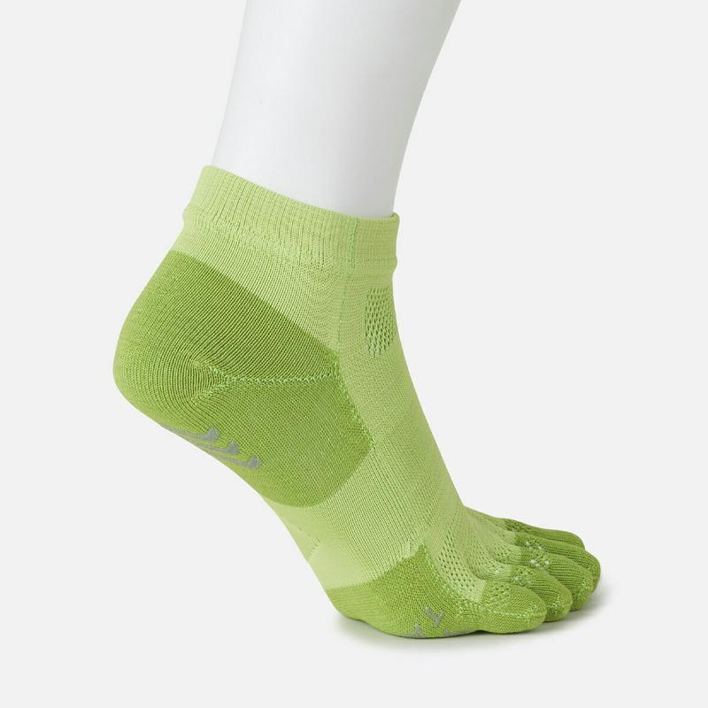 【あす楽】【TABIO SPORTS】 レーシングラン 五本指ソックス オールウェザー ドライ 25.0〜27.0cm キミドリ / 靴下屋 靴下 タビオ タビオスポーツ Tabio くつ下 ショート 5本指 五本指 5本指靴下 五本指靴下 5本指ソックス メンズ 日本製 ¬¬