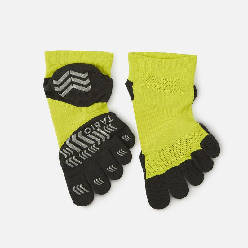 【あす楽】【TABIO SPORTS】 レーシングラン プロ 五本指ソックス 21.0〜23.0cm ライムイエロー / 靴下屋 靴下 タビオ タビオスポーツ Tabio くつ下 ショート 5本指 五本指 5本指靴下 五本指靴下 5本指ソックス レディース 小さいサイズ S 日本製 ¬¬