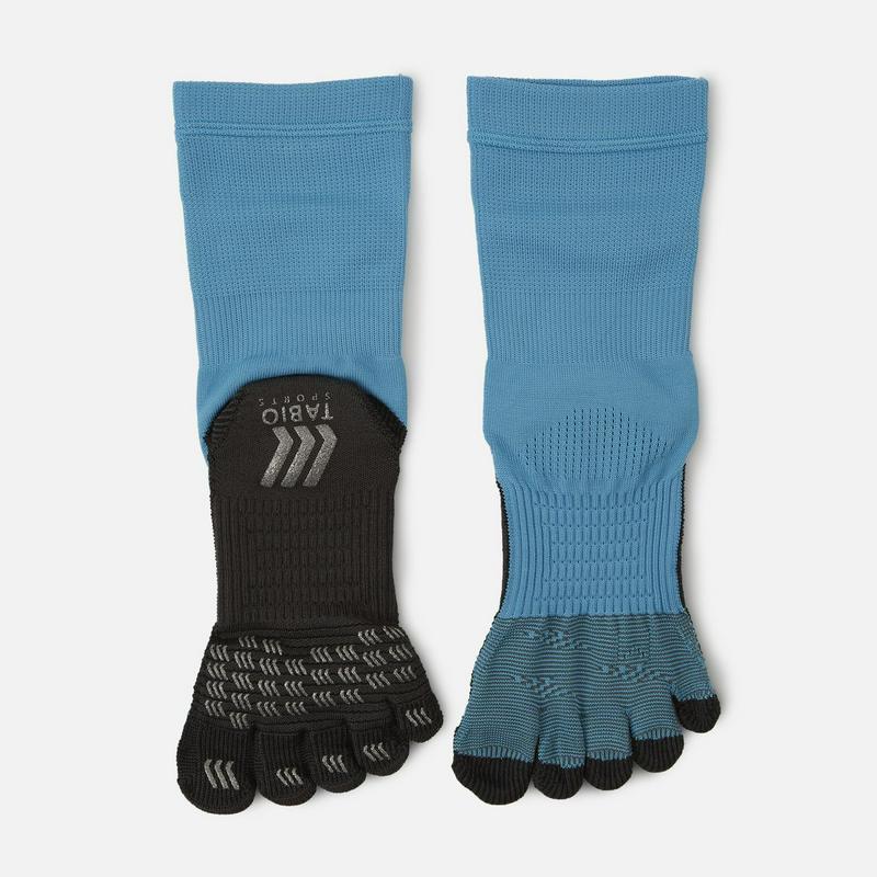 【あす楽】【TABIO SPORTS】 サッカー ソックス フットボール 5本指ソックス 27〜29cm ターコイズブルー / 靴下屋 靴下 タビオ Tabio サッカーソックス ストッキング タビオスポーツ くつ下 メンズ スポーツ フットサル 五本指ソックス 日本製 ¬¬
