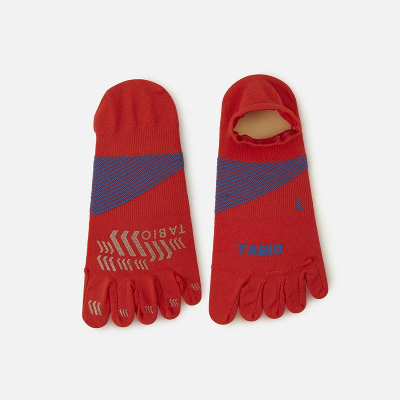 【あす楽】【TABIO SPORTS】 メンズ T&F 五本指ソックス 25〜27cm レッド 赤 アカ / 靴下屋 靴下 タビオ タビオスポーツ くつ下 ショート 陸上 レーシングソックス ランニングソックス 5本指 5本指靴下 五本指靴下 5本指ソックス メンズ 日本製 ¬¬
