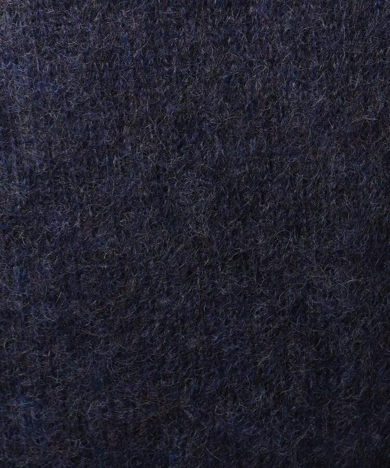 モヘヤ混ハイネックニットプルオーバー