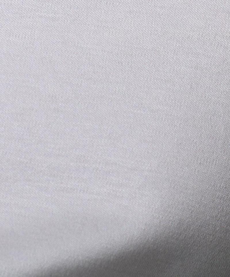 [L]【洗える】サテンVネックスムースカットソー