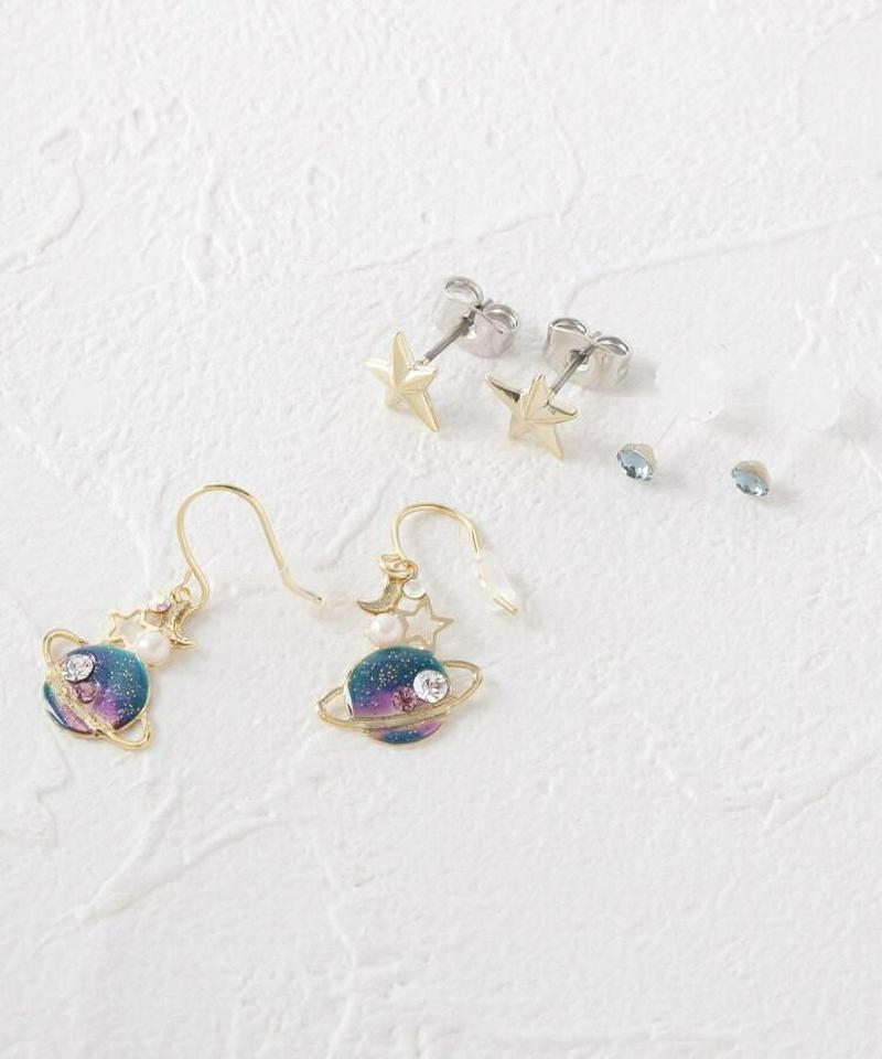 エポ土星セットピアス