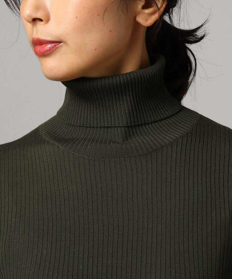 [L]ウールタートルネックプルオーバー