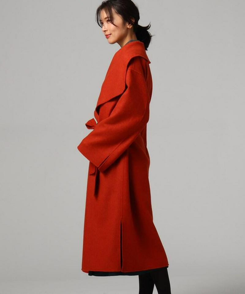 カシミヤ混リバーコート