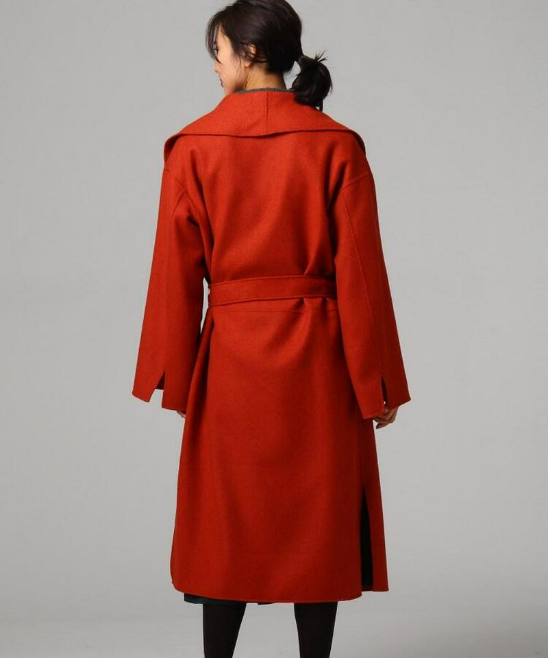 カシミヤ混リバーコート