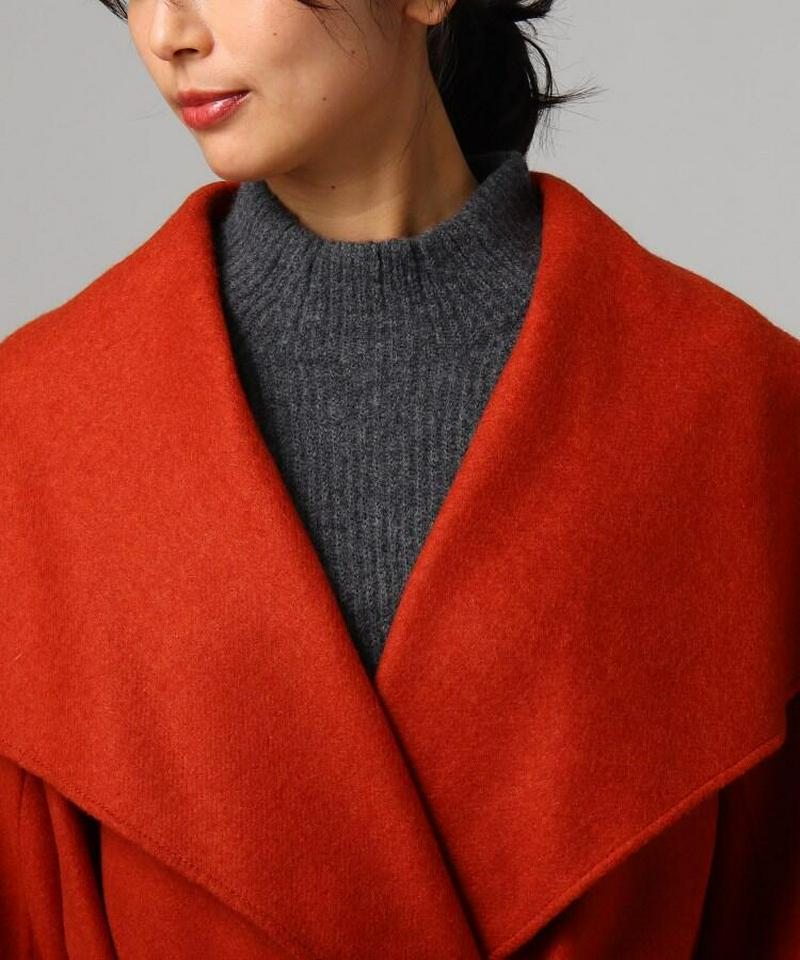 カシミヤ混リバーコート