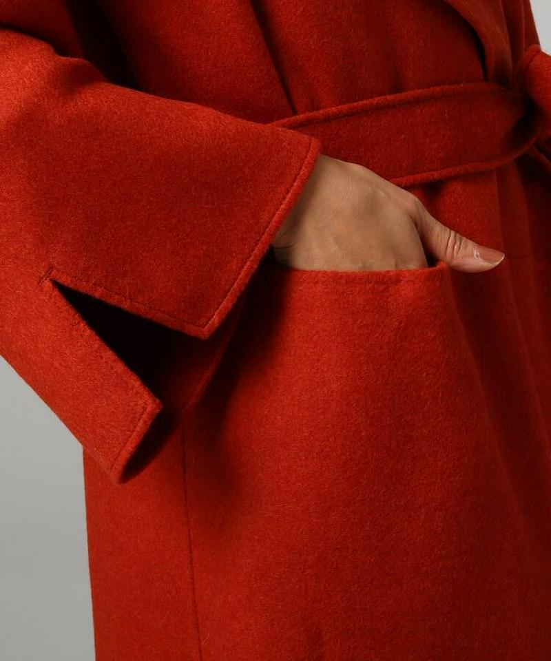 カシミヤ混リバーコート