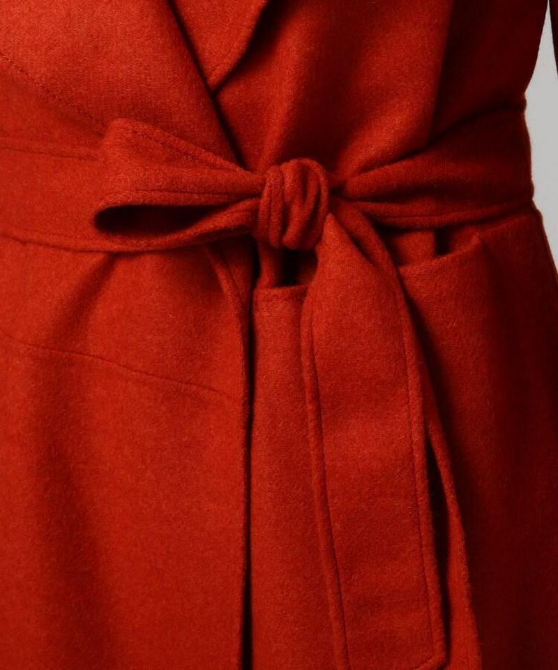 カシミヤ混リバーコート