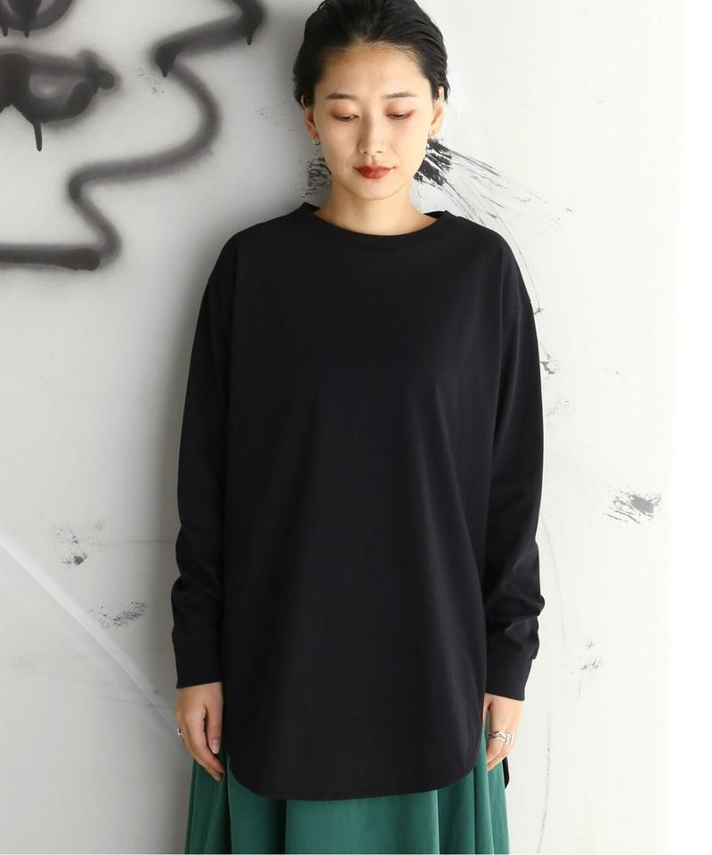 プレミアムコットン ラウンドヘム ロンTee