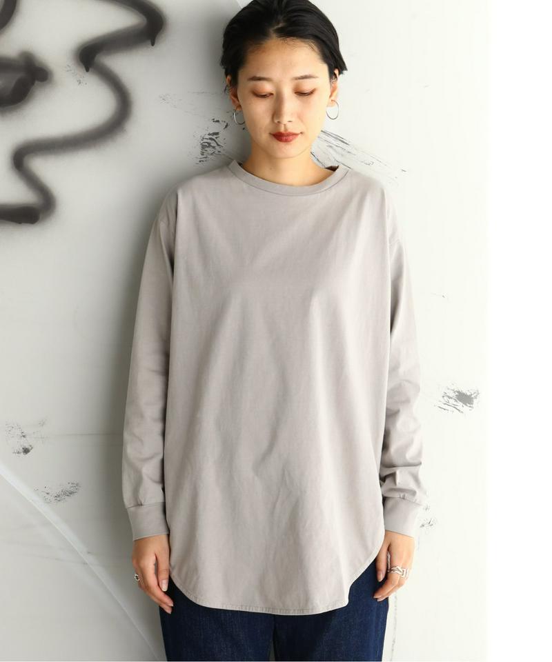 プレミアムコットン ラウンドヘム ロンTee
