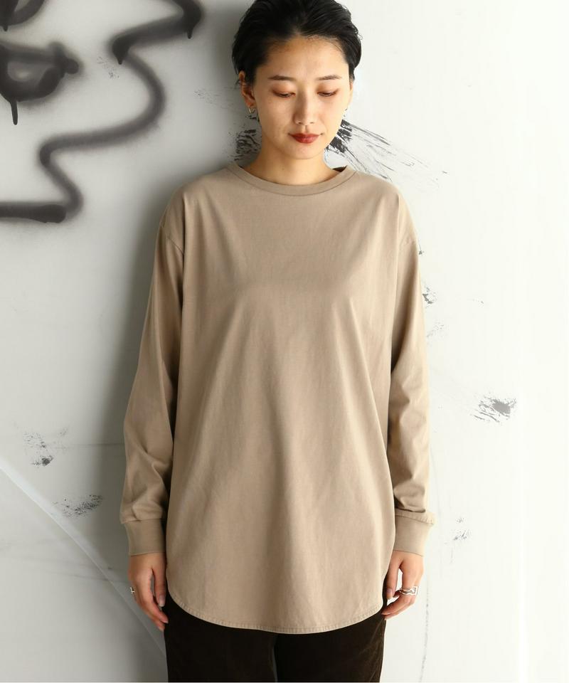 プレミアムコットン ラウンドヘム ロンTee